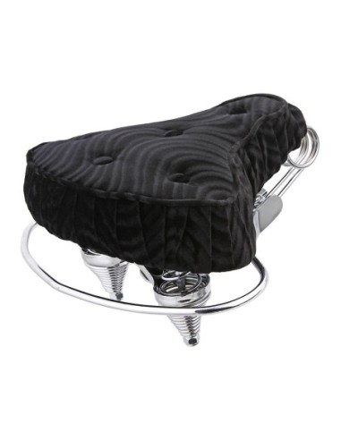 Beach Cruisers Saddle Velour Black.
